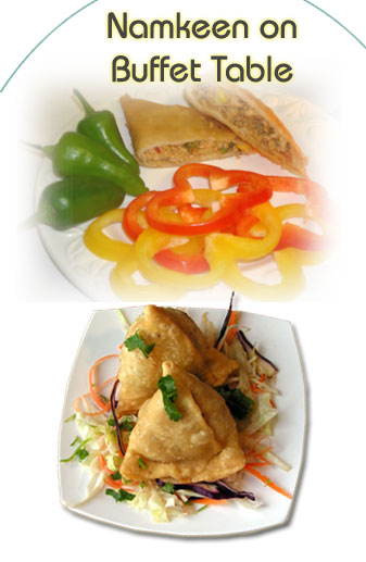 Catering menu jaipur rajasthan india, indian wedding Namkeen Buffet Table india, Samosa in jaipur, Dal Ki Pakodi,Paneer Pakoda, Indian Party Catering Services,Best Catering Jaipur,India.